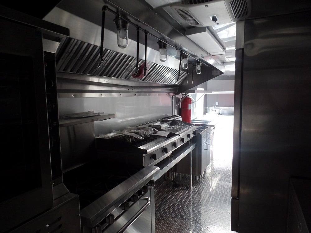8.5' x 28' Concession Food Trailer Red Event Catering