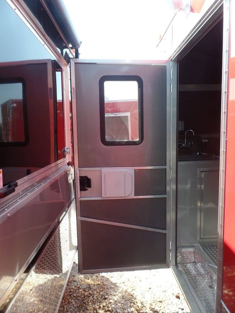 8.5' x 28' Concession Food Trailer Red Event Catering