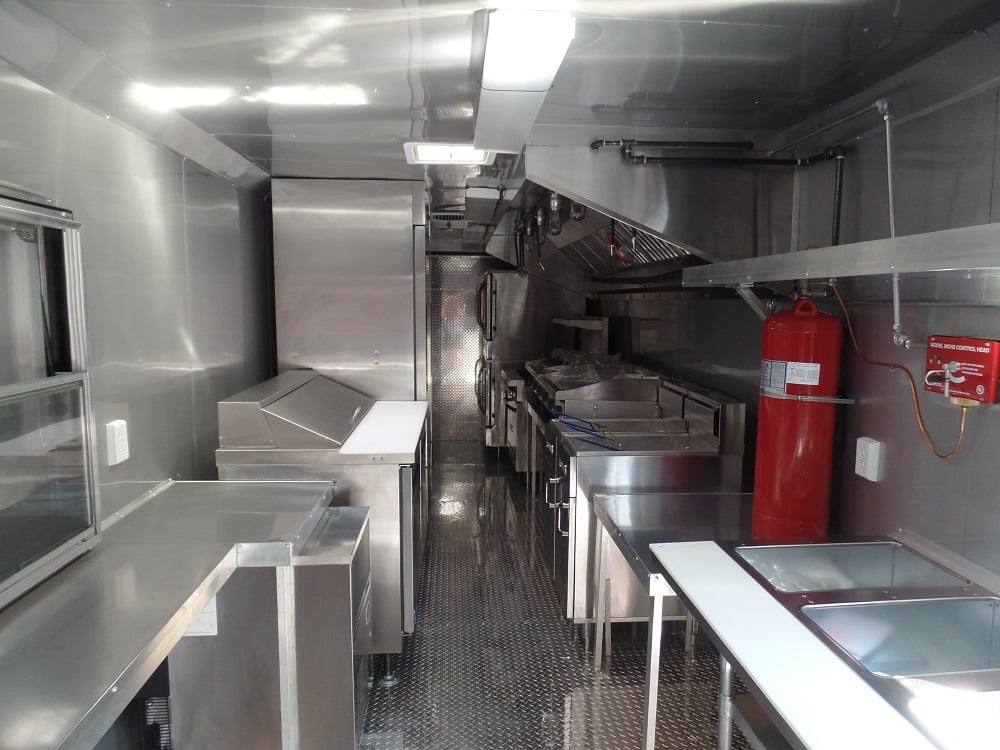 8.5' x 28' Concession Food Trailer Red Event Catering