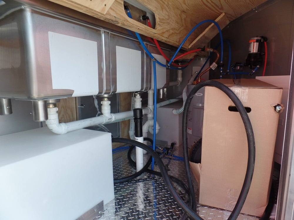 8.5' x 28' Concession Food Trailer Red Event Catering