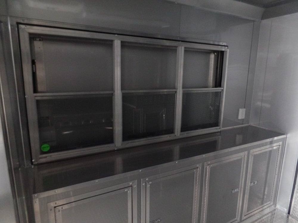 8.5' x 28' Concession Food Trailer Red Event Catering