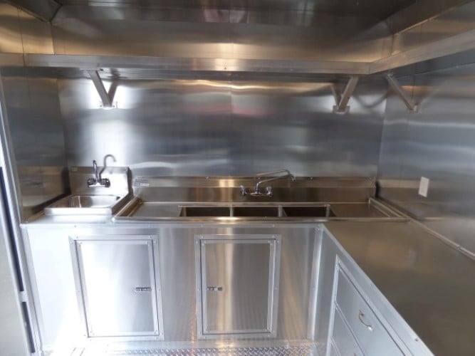 858-8.5-x-28-concession-food-trailer-white-bbq-catering-event-16.jpg 8.5' x 28' Concession Food Trailer White BBQ Catering Event