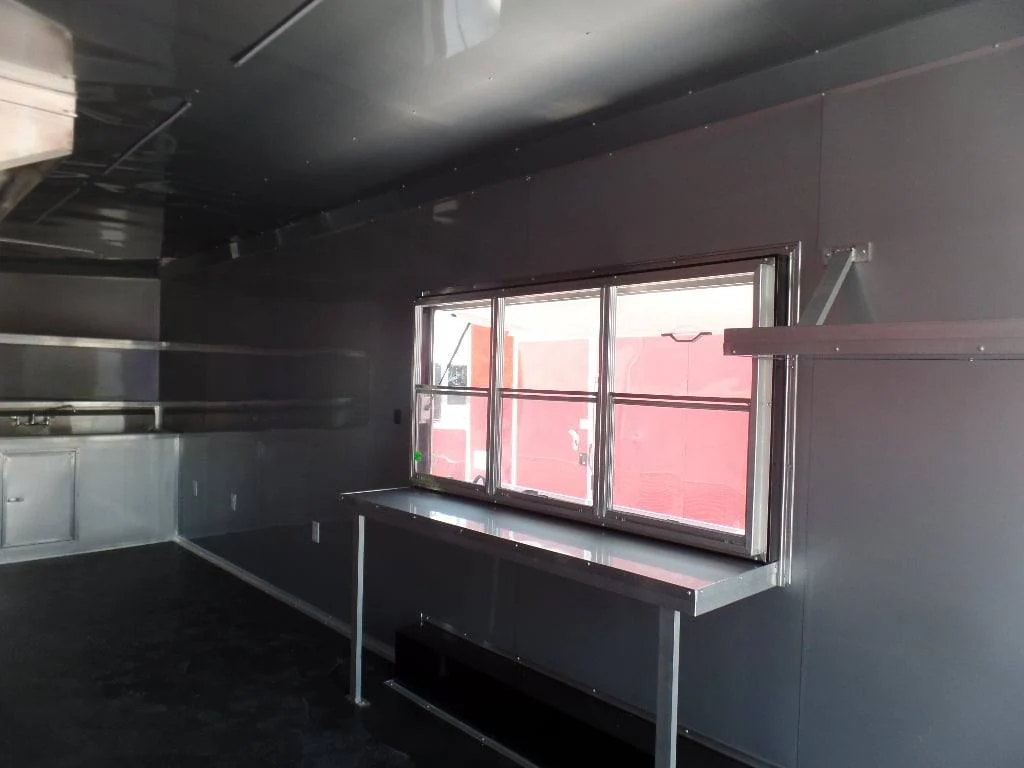 8.5' x 28' Concession Food White Catering Event Trailer