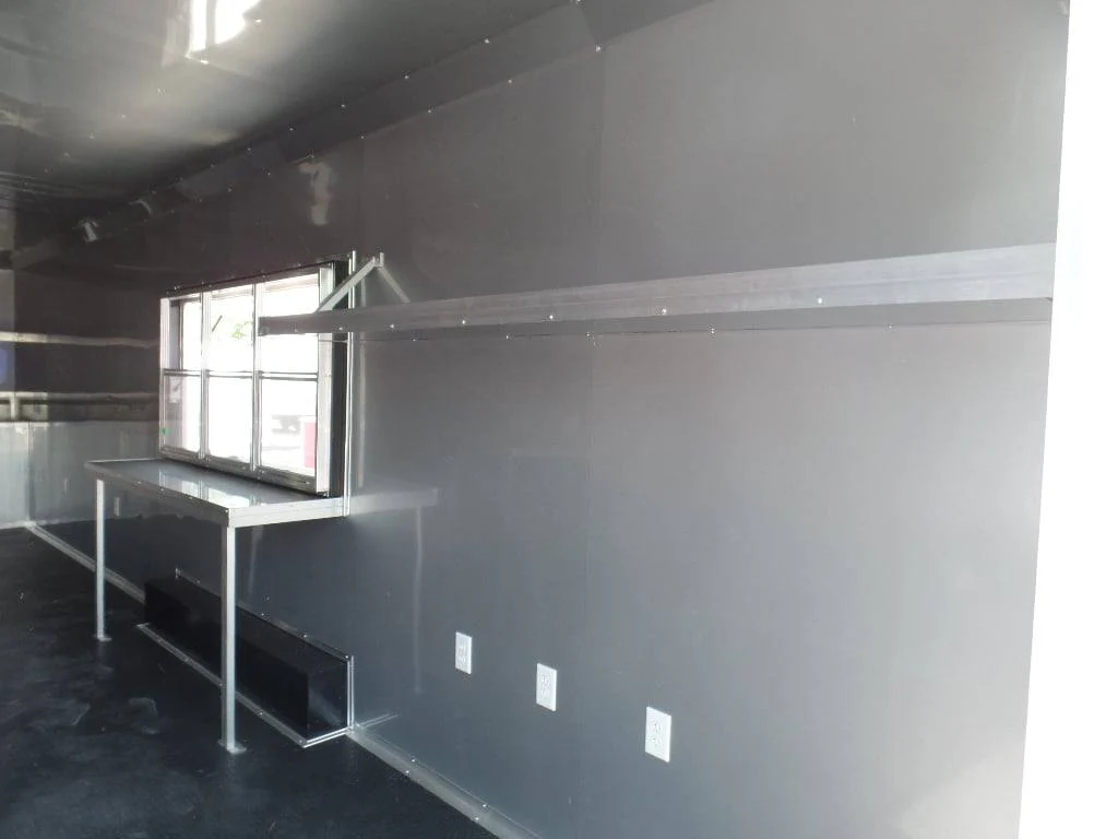 8.5' x 28' Concession Food White Catering Event Trailer