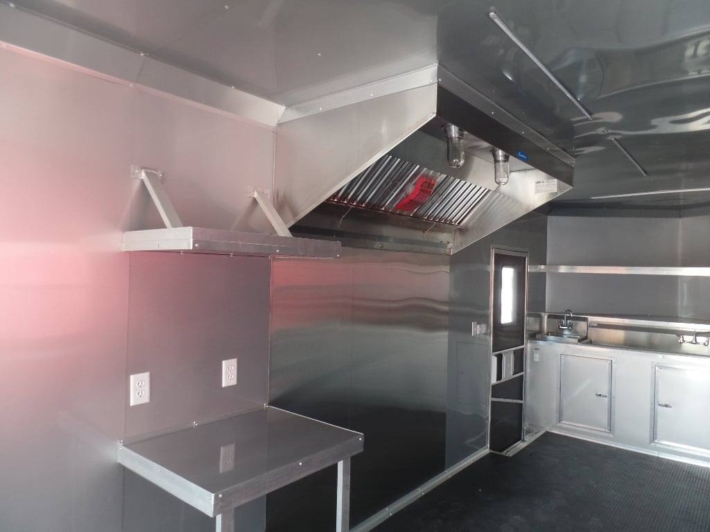 8.5' x 28' Concession Food White Catering Event Trailer