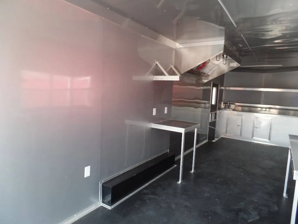 8.5' x 28' Concession Food White Catering Event Trailer