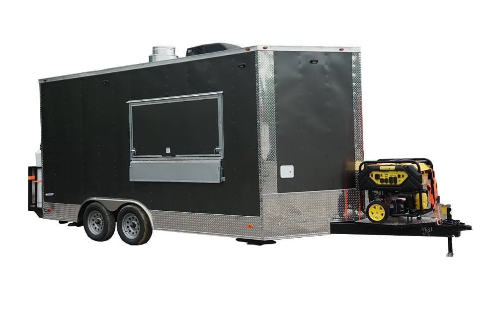 86-8.5-x-16-charcoal-gray-concession-trailer-with-appliances-1.jpg 8.5' x 16' Charcoal Gray Concession Trailer with Appliances