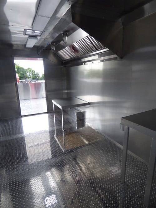 860-8.5-x-28-concession-red-bbq-food-event-catering-trailer-2.jpg 8.5' x 28' Concession Red BBQ Food Event Catering Trailer