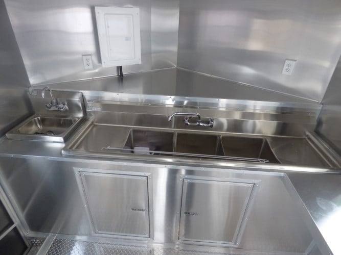 860-8.5-x-28-concession-red-bbq-food-event-catering-trailer-25.jpg 8.5' x 28' Concession Red BBQ Food Event Catering Trailer