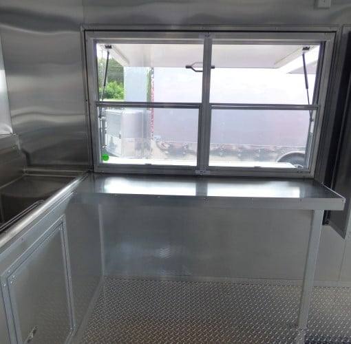 860-8.5-x-28-concession-red-bbq-food-event-catering-trailer-5.jpg 8.5' x 28' Concession Red BBQ Food Event Catering Trailer