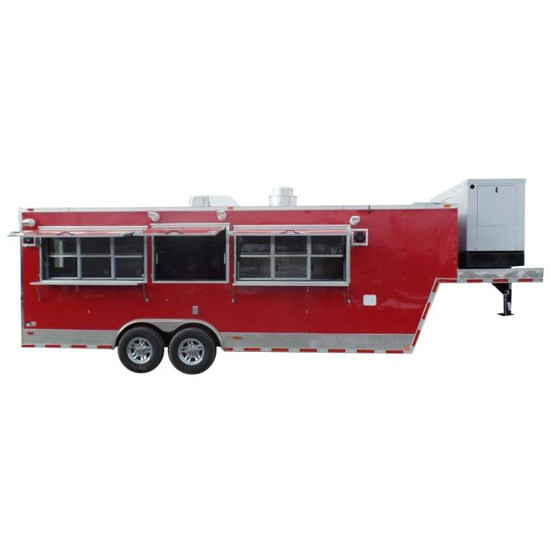 862-8.5-x-28-concession-trailer-red-goose-neck-food-event-catering-1.webp 8.5' x 28' Concession Trailer Red Goose-neck Food Event Catering