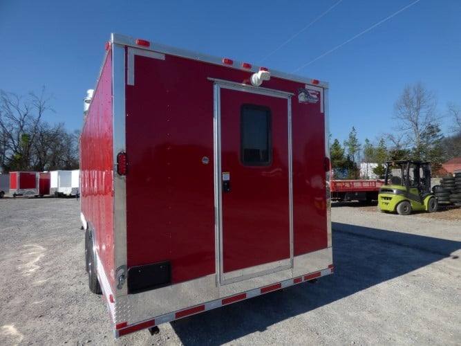 862-8.5-x-28-concession-trailer-red-goose-neck-food-event-catering-4.jpg 8.5' x 28' Concession Trailer Red Goose-neck Food Event Catering
