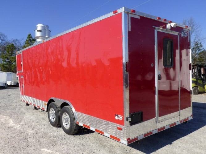 862-8.5-x-28-concession-trailer-red-goose-neck-food-event-catering-44.jpg 8.5' x 28' Concession Trailer Red Goose-neck Food Event Catering