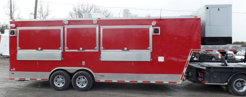 862-8.5-x-28-concession-trailer-red-goose-neck-food-event-catering-5.jpg 8.5' x 28' Concession Trailer Red Goose-neck Food Event Catering