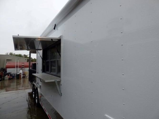 863-8.5-x-28-concession-white-bbq-trailer-with-appliances-25.jpg 8.5' x 28' Concession White BBQ Trailer With Appliances