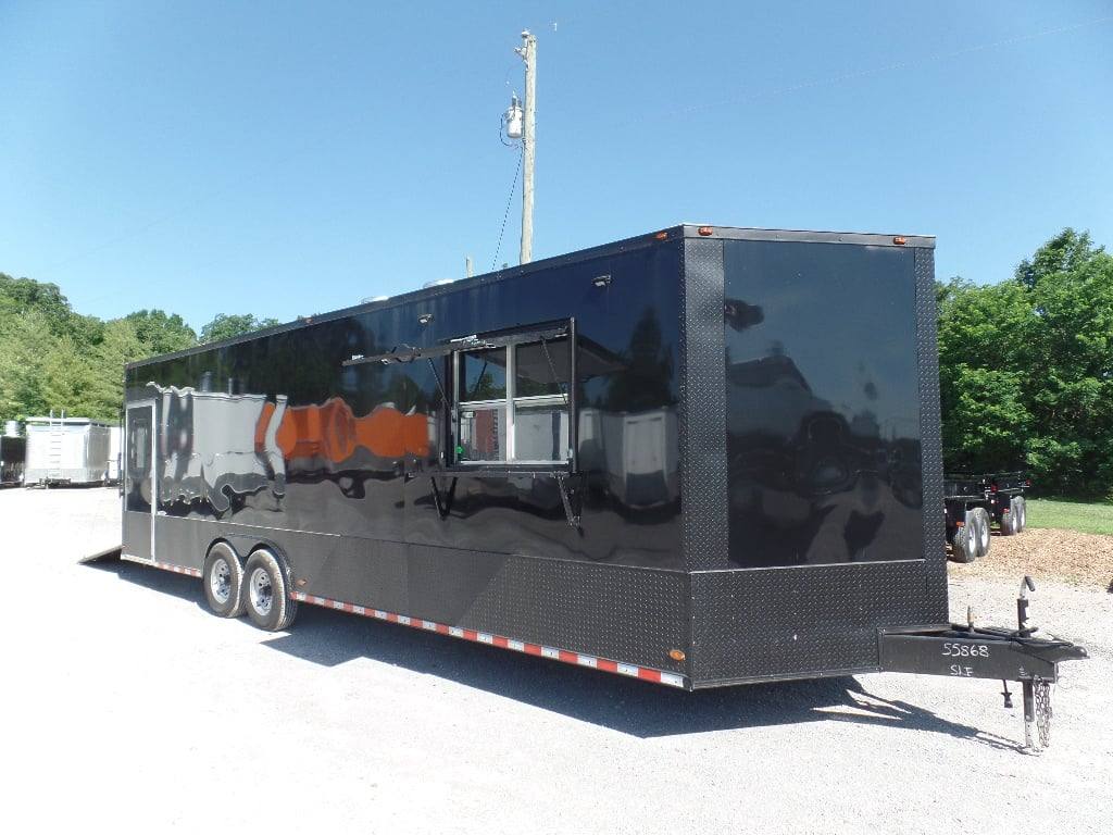 864-8.5-x-28-food-concession-black-trailer-with-appliances-18.jpg 8.5' x 28' Food Concession Black Trailer With Appliances