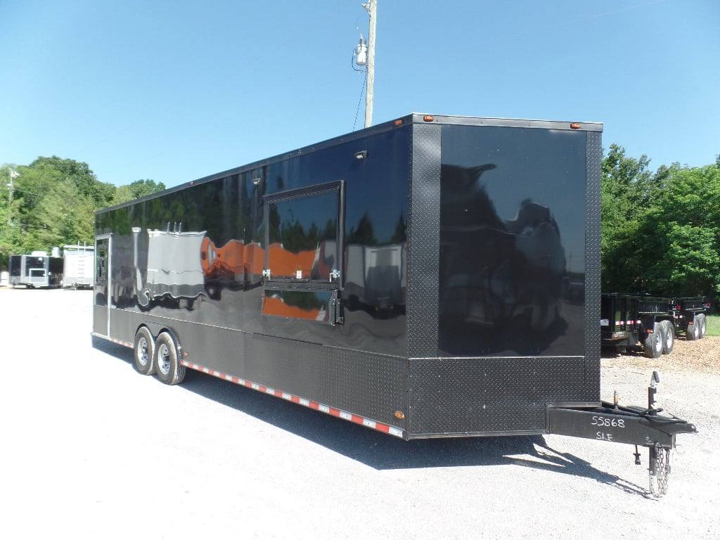 864-8.5-x-28-food-concession-black-trailer-with-appliances-3.jpg 8.5' x 28' Food Concession Black Trailer With Appliances