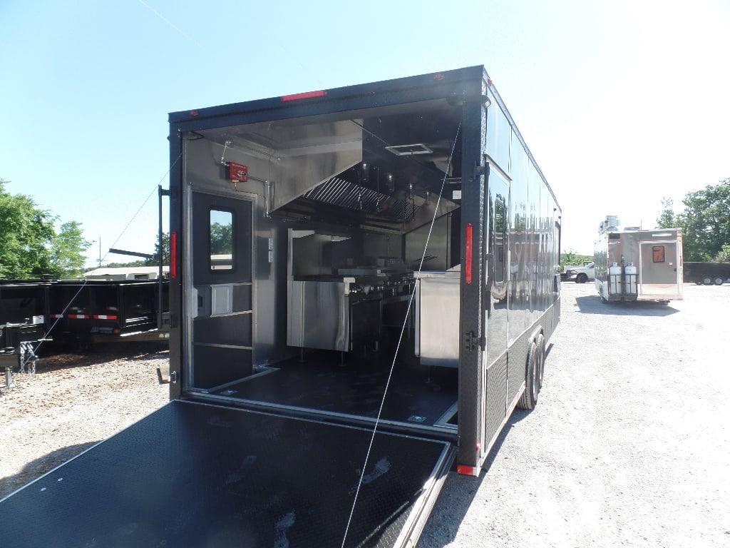 864-8.5-x-28-food-concession-black-trailer-with-appliances-6.jpg 8.5' x 28' Food Concession Black Trailer With Appliances