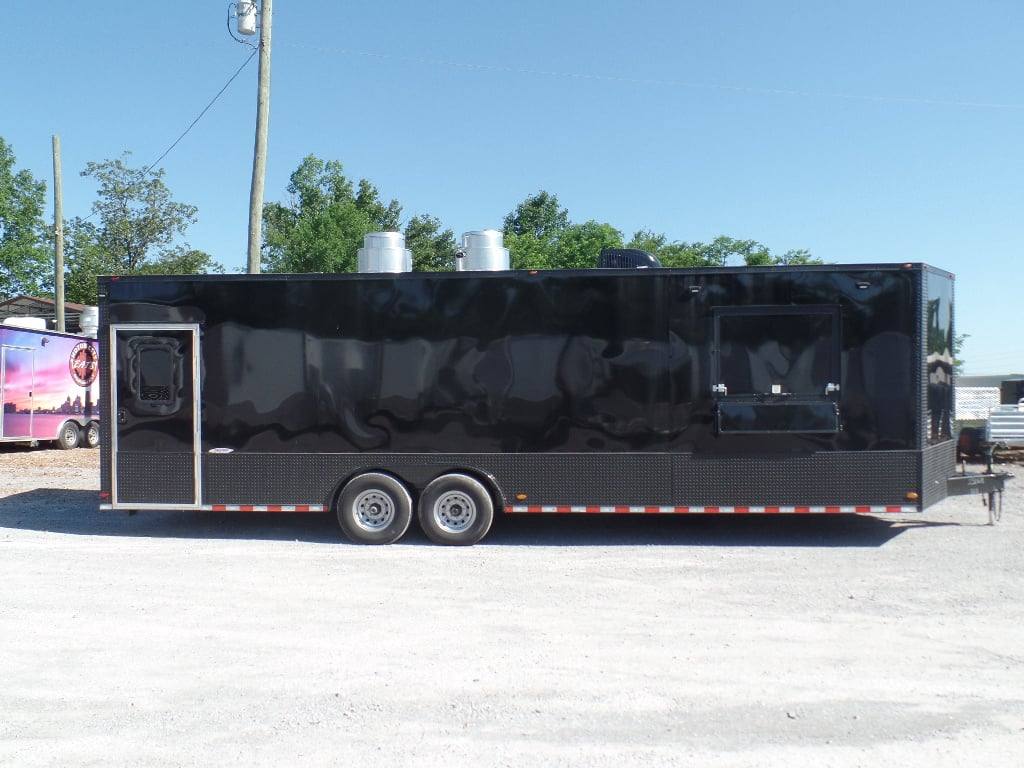 864-8.5-x-28-food-concession-black-trailer-with-appliances-7.jpg 8.5' x 28' Food Concession Black Trailer With Appliances