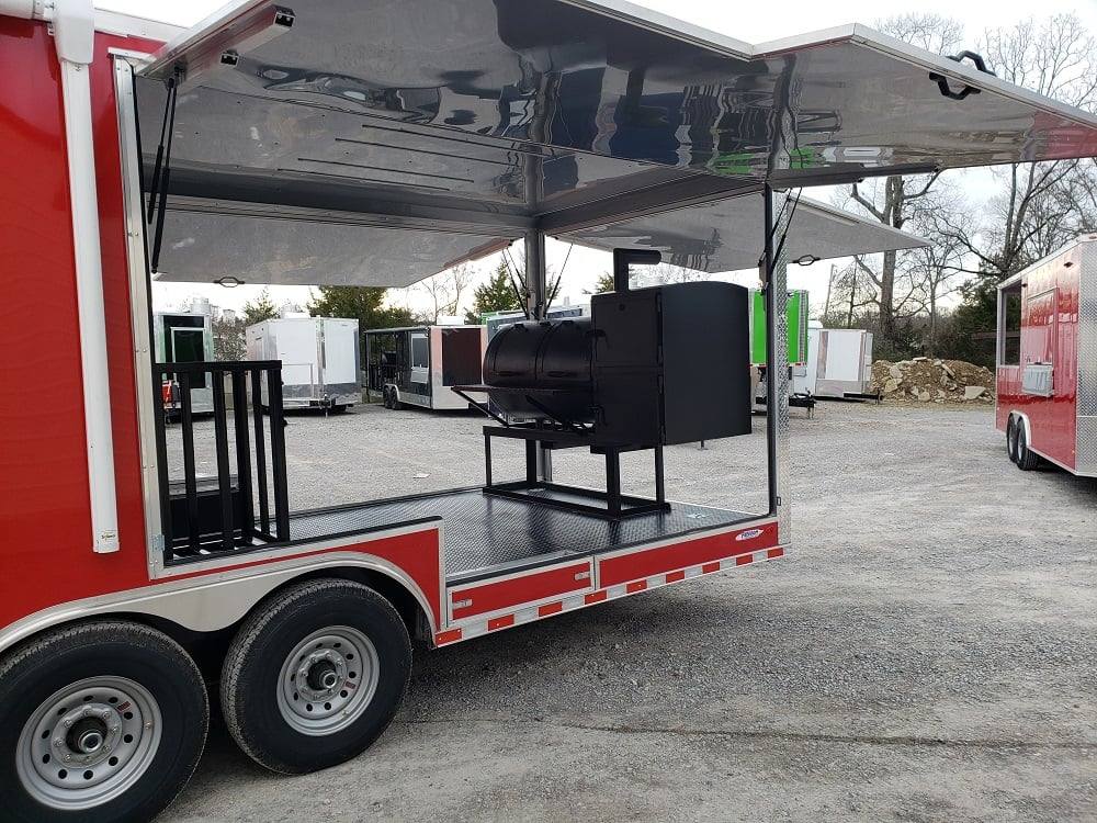 865-8.5-x-28-red-bbq-smoker-food-concession-trailer-24.jpg 8.5' x 28' Red BBQ Smoker Food Concession Trailer