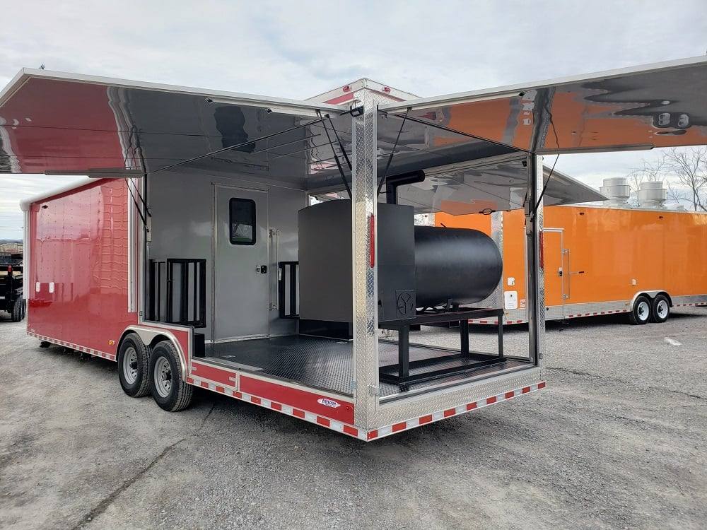 865-8.5-x-28-red-bbq-smoker-food-concession-trailer-28.jpg 8.5' x 28' Red BBQ Smoker Food Concession Trailer