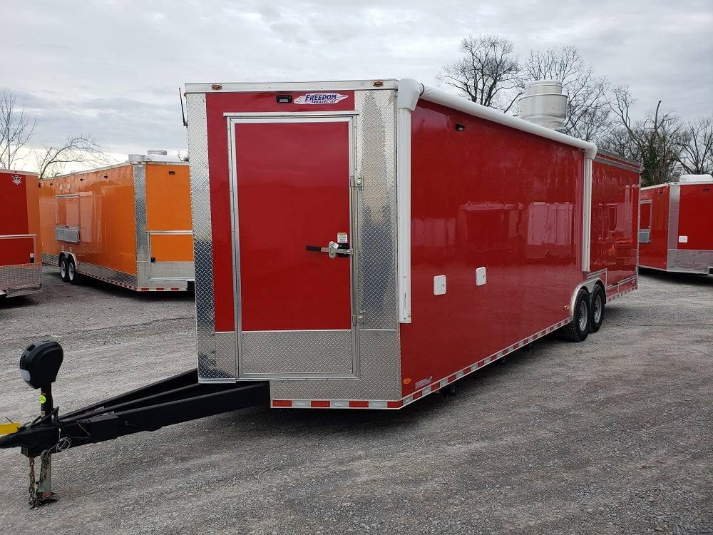 865-8.5-x-28-red-bbq-smoker-food-concession-trailer-29.jpg 8.5' x 28' Red BBQ Smoker Food Concession Trailer