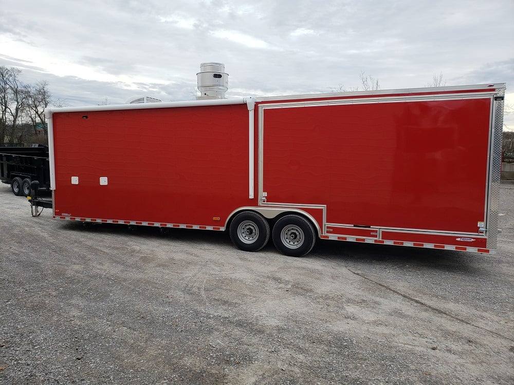 865-8.5-x-28-red-bbq-smoker-food-concession-trailer-33.jpg 8.5' x 28' Red BBQ Smoker Food Concession Trailer