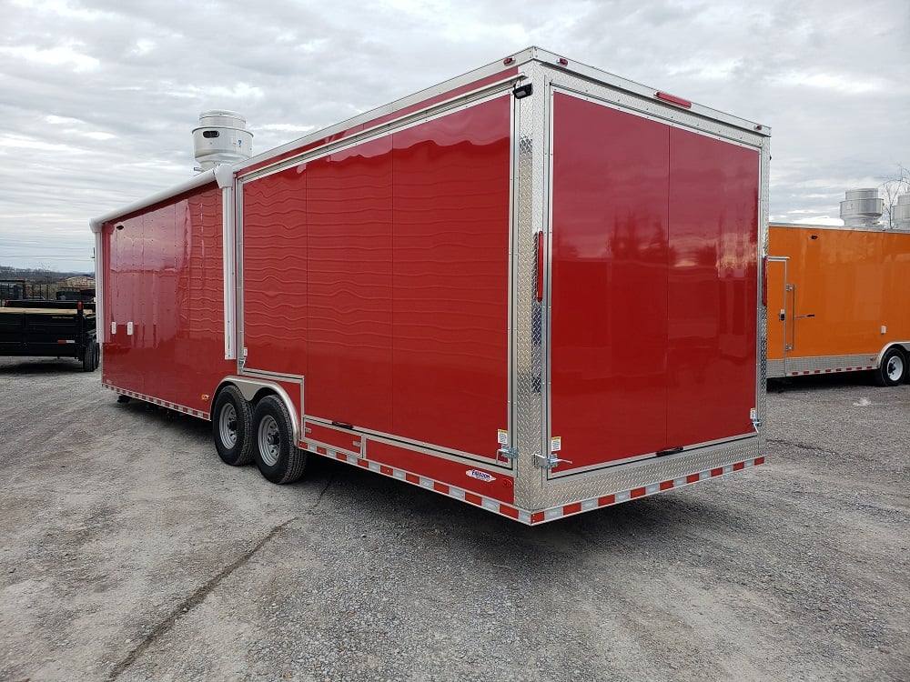 865-8.5-x-28-red-bbq-smoker-food-concession-trailer-36.jpg 8.5' x 28' Red BBQ Smoker Food Concession Trailer