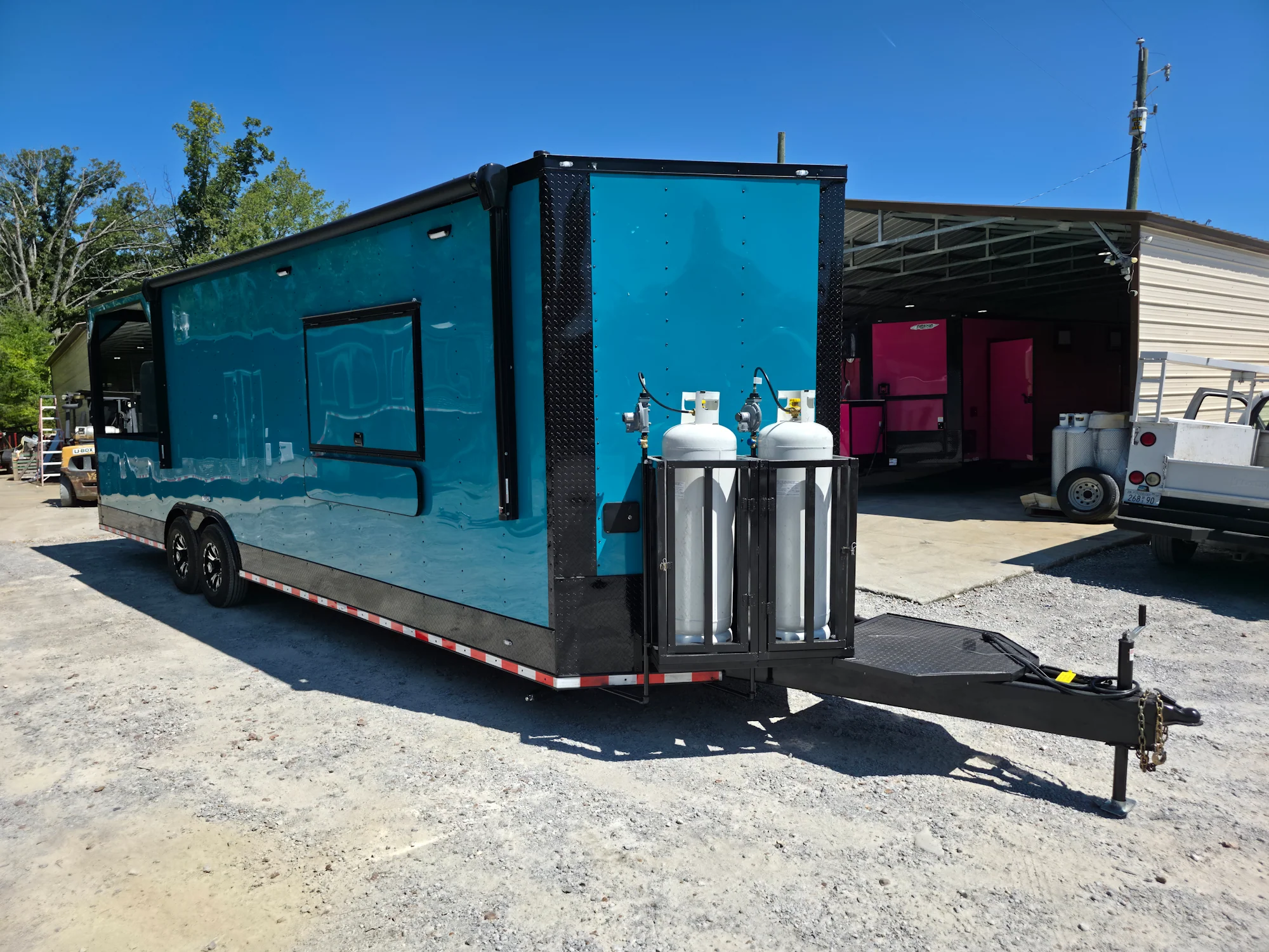 866-8.5-x-28-teal-green-custom-concession-trailer-food-event-catering-10.webp 8.5' X 28' Teal Green Custom Concession Trailer Food Event Catering