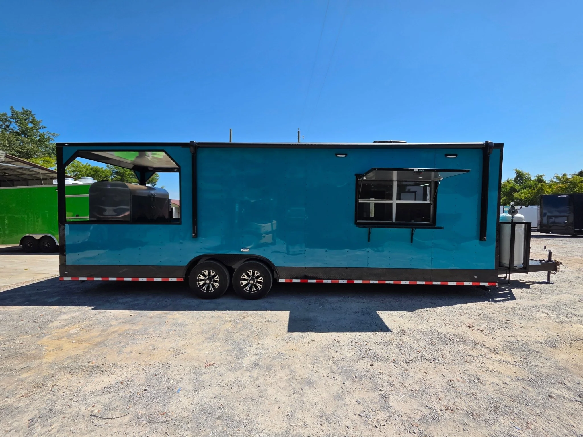 866-8.5-x-28-teal-green-custom-concession-trailer-food-event-catering-11.webp 8.5' X 28' Teal Green Custom Concession Trailer Food Event Catering