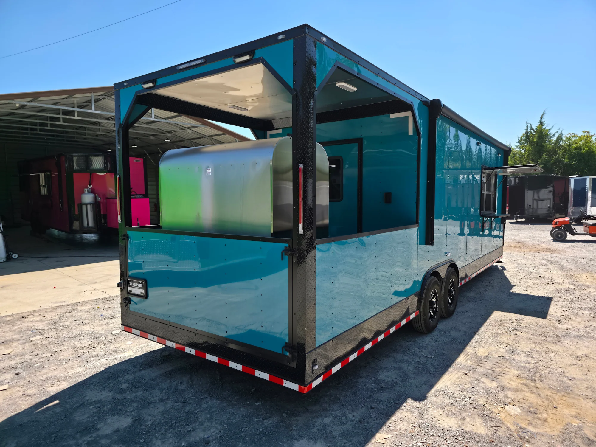 866-8.5-x-28-teal-green-custom-concession-trailer-food-event-catering-12.webp 8.5' X 28' Teal Green Custom Concession Trailer Food Event Catering