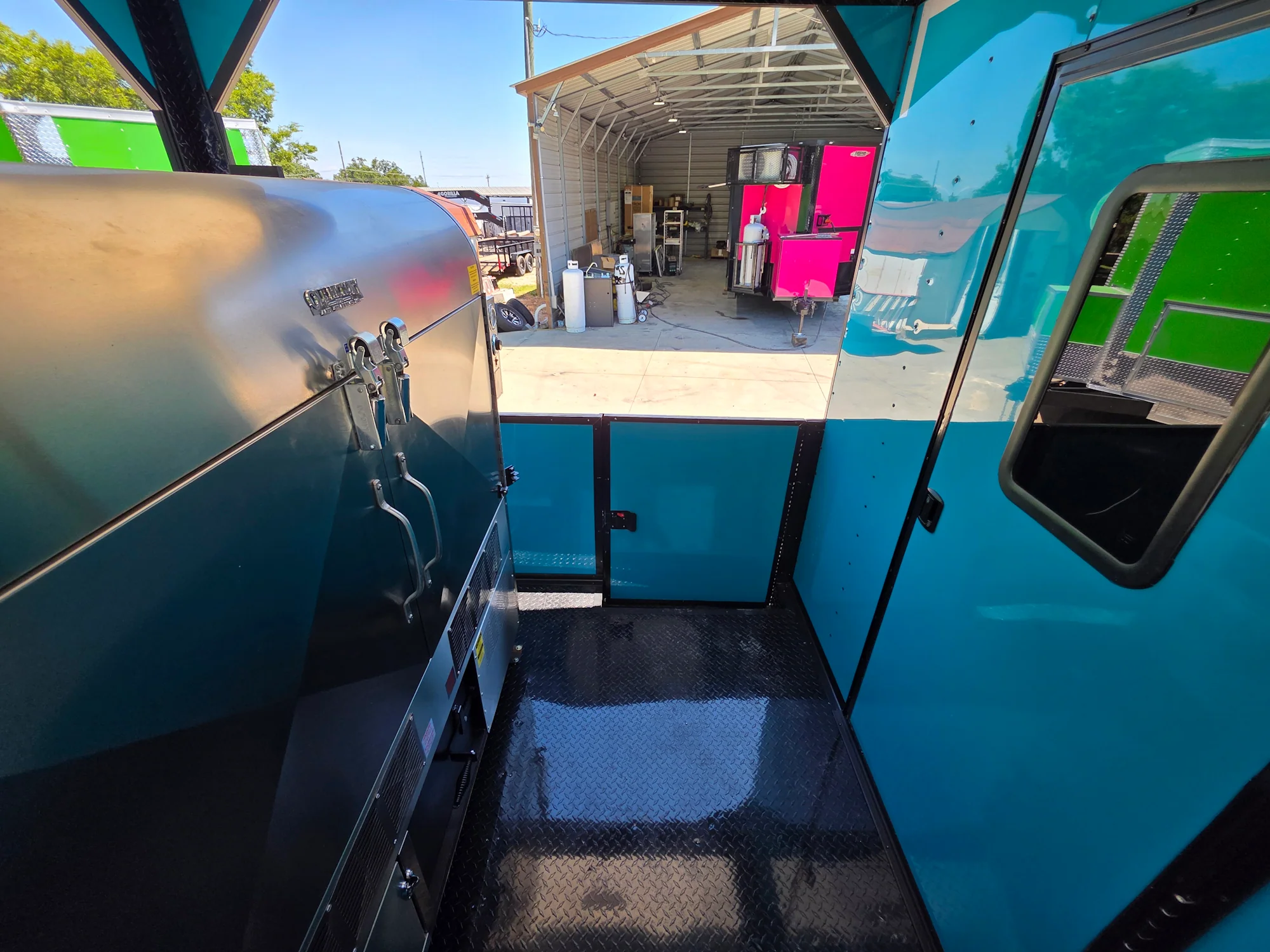 866-8.5-x-28-teal-green-custom-concession-trailer-food-event-catering-28.webp 8.5' X 28' Teal Green Custom Concession Trailer Food Event Catering