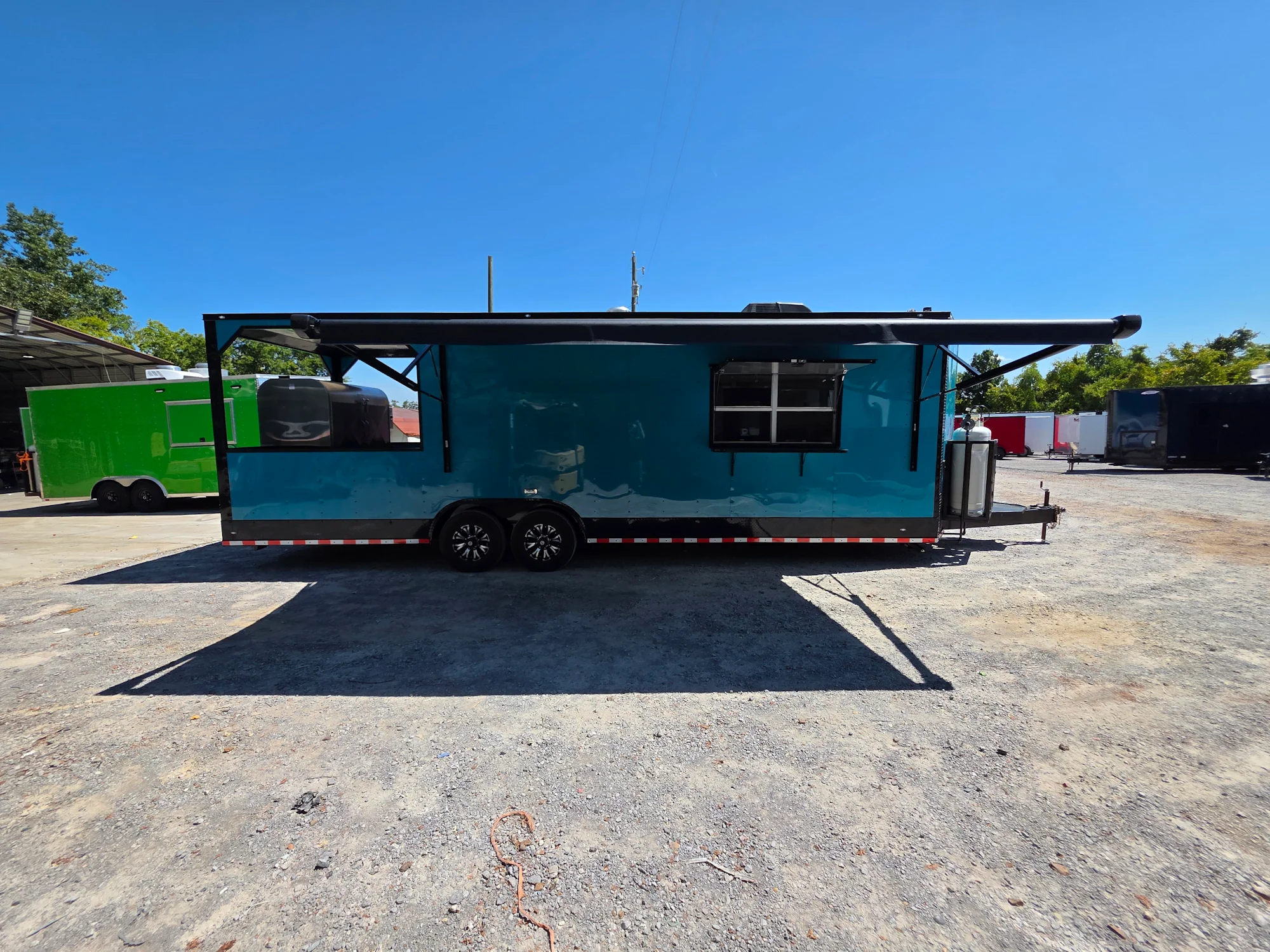 866-8.5-x-28-teal-green-custom-concession-trailer-food-event-catering-31.webp 8.5' X 28' Teal Green Custom Concession Trailer Food Event Catering