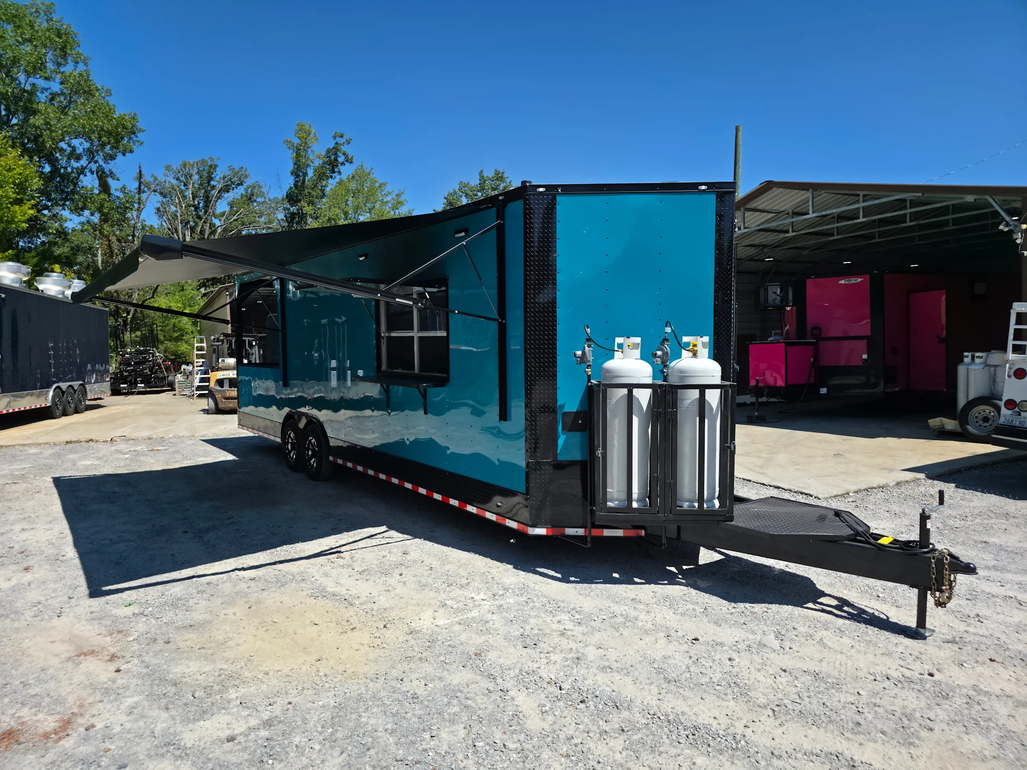 866-8.5-x-28-teal-green-custom-concession-trailer-food-event-catering-32.webp 8.5' X 28' Teal Green Custom Concession Trailer Food Event Catering