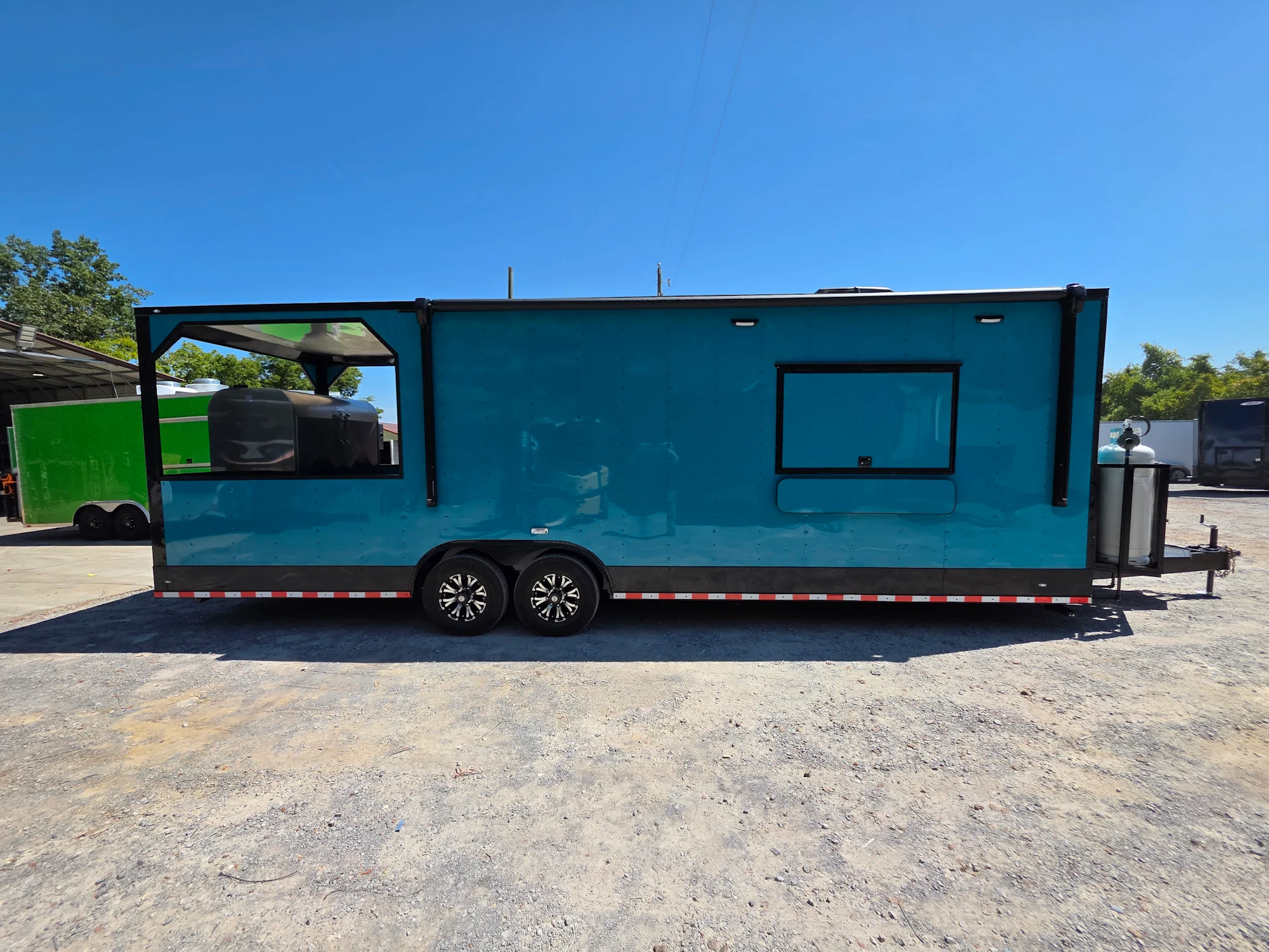 866-8.5-x-28-teal-green-custom-concession-trailer-food-event-catering-9.webp 8.5' X 28' Teal Green Custom Concession Trailer Food Event Catering