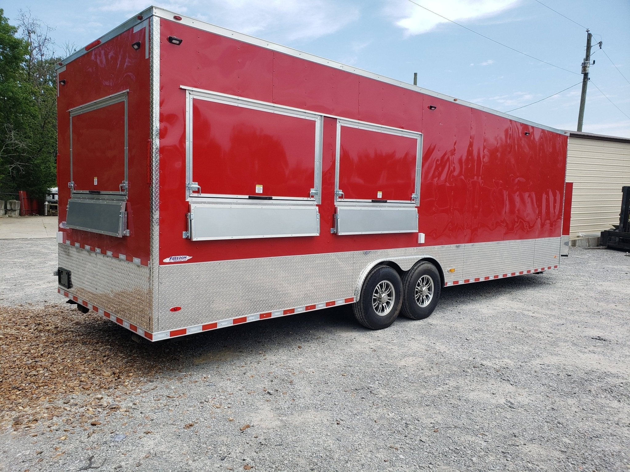 867-8.5-x-28-victory-red-kettle-corn-and-cotton-candy-concession-trailer-16.jpg 8.5' x 28' Victory Red Kettle Corn and Cotton Candy Concession Trailer
