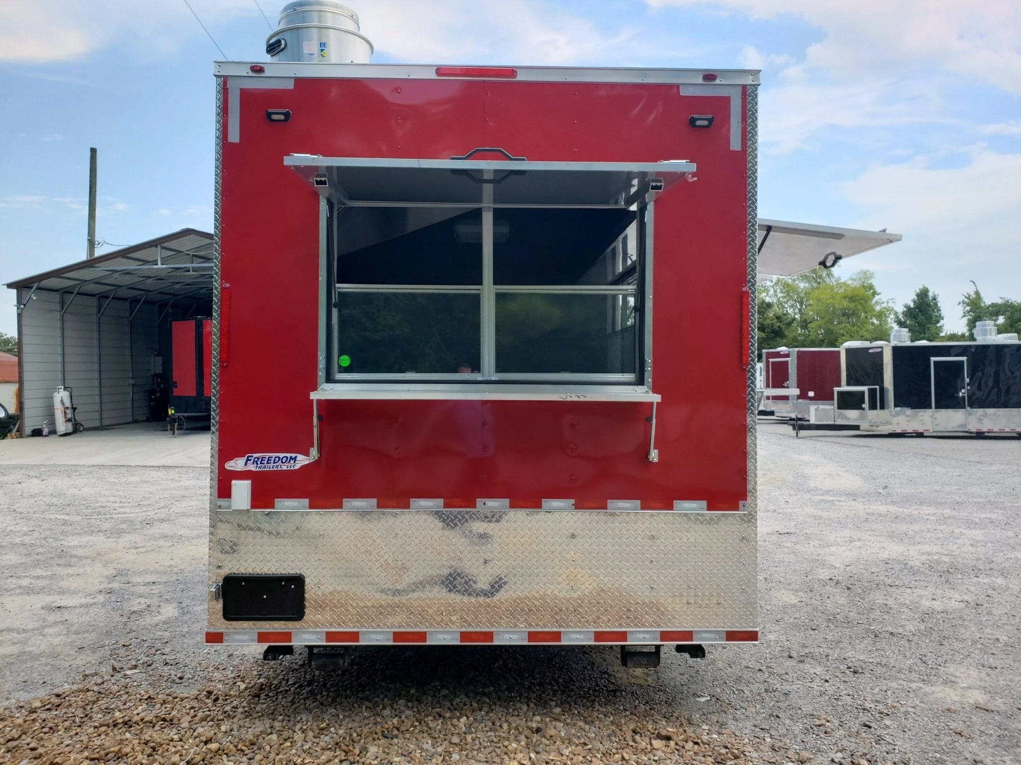 867-8.5-x-28-victory-red-kettle-corn-and-cotton-candy-concession-trailer-6.webp 8.5' x 28' Victory Red Kettle Corn and Cotton Candy Concession Trailer