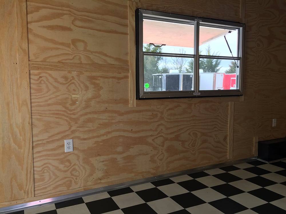 868-8.5-x-28-victory-red-porch-style-enclosed-trailer-storage-11.jpg 8.5' x 28' Victory Red Porch Style Enclosed Trailer Storage