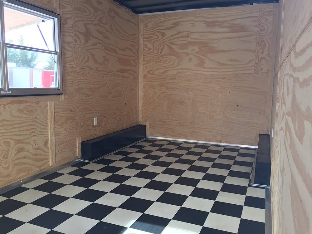 868-8.5-x-28-victory-red-porch-style-enclosed-trailer-storage-12.jpg 8.5' x 28' Victory Red Porch Style Enclosed Trailer Storage