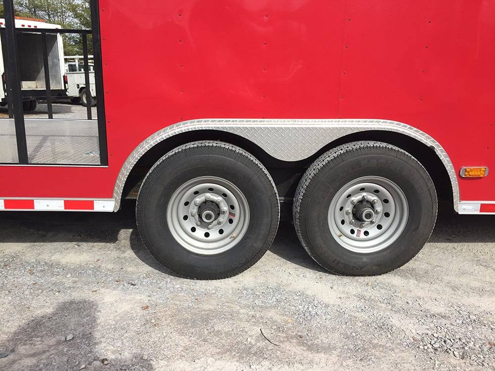 868-8.5-x-28-victory-red-porch-style-enclosed-trailer-storage-15.jpg 8.5' x 28' Victory Red Porch Style Enclosed Trailer Storage