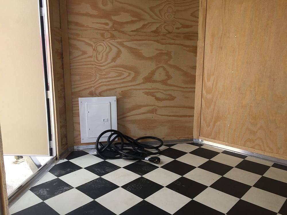 868-8.5-x-28-victory-red-porch-style-enclosed-trailer-storage-3.jpg 8.5' x 28' Victory Red Porch Style Enclosed Trailer Storage