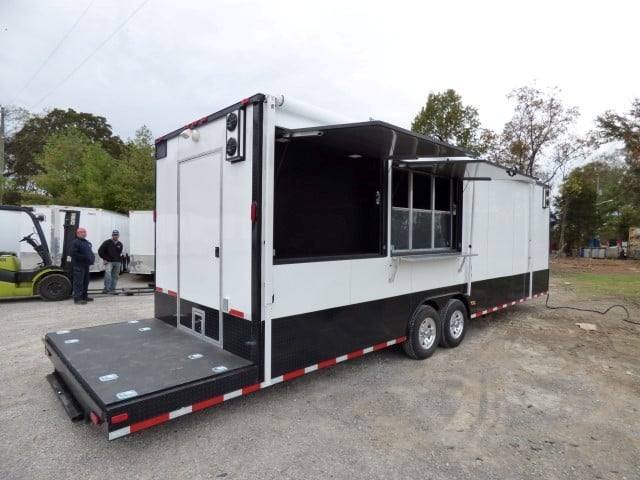 869-8.5-x-28-white-catering-event-trailer-concession-food-trailer-17.jpg 8.5' x 28' White Catering Event Trailer Concession Food Trailer