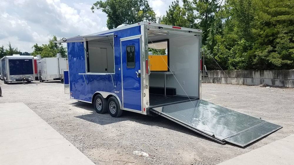 87-8.5-x-16-cobalt-blue-concession-food-trailer-2.jpg 8.5' x 16' Cobalt Blue Concession Food Trailer
