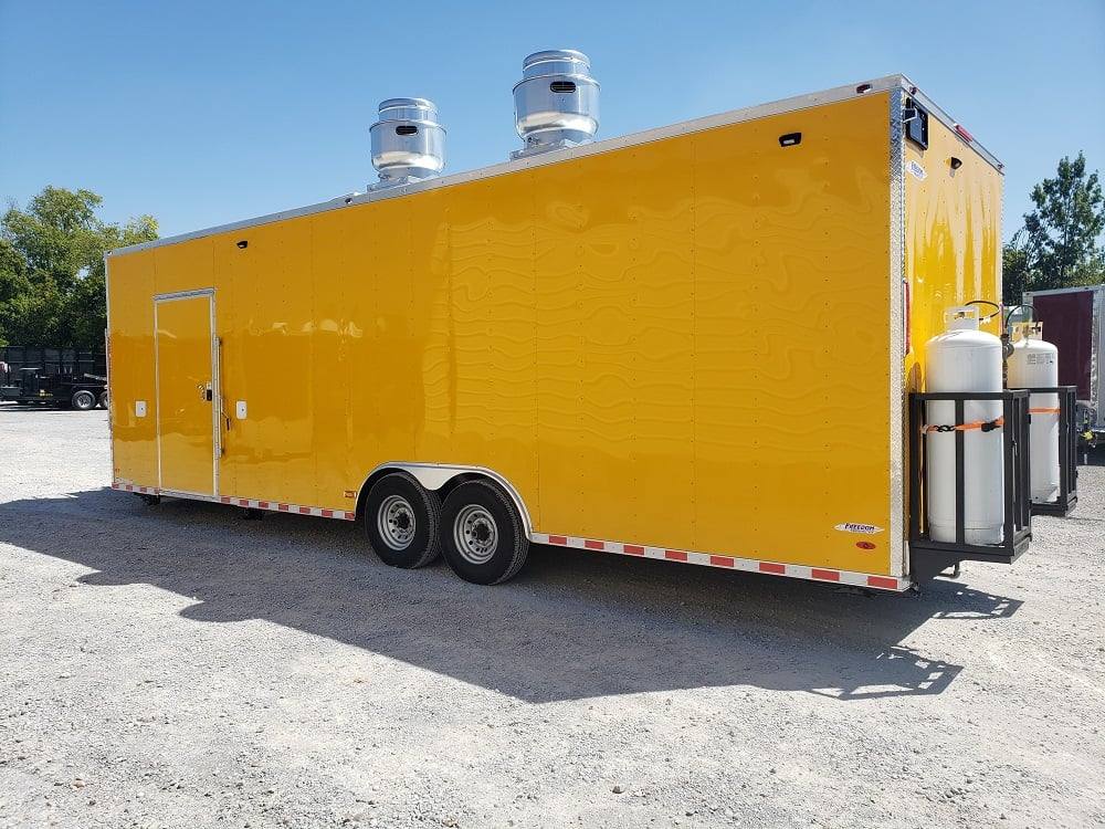 870-8.5-x-28-yellow-food-concession-trailer-with-appliances-2.jpg 8.5' x 28' Yellow Food Concession Trailer With Appliances