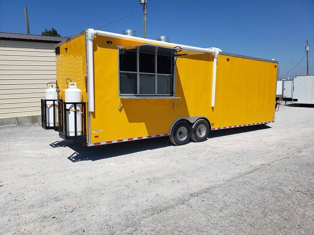 870-8.5-x-28-yellow-food-concession-trailer-with-appliances-21.jpg 8.5' x 28' Yellow Food Concession Trailer With Appliances