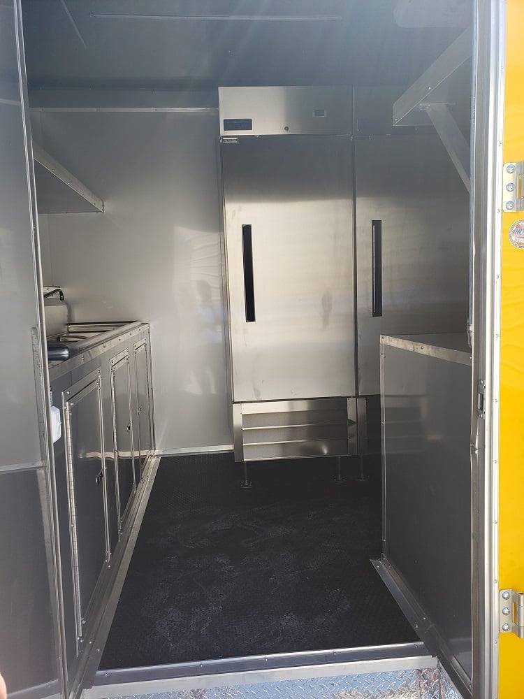870-8.5-x-28-yellow-food-concession-trailer-with-appliances-22.jpg 8.5' x 28' Yellow Food Concession Trailer With Appliances