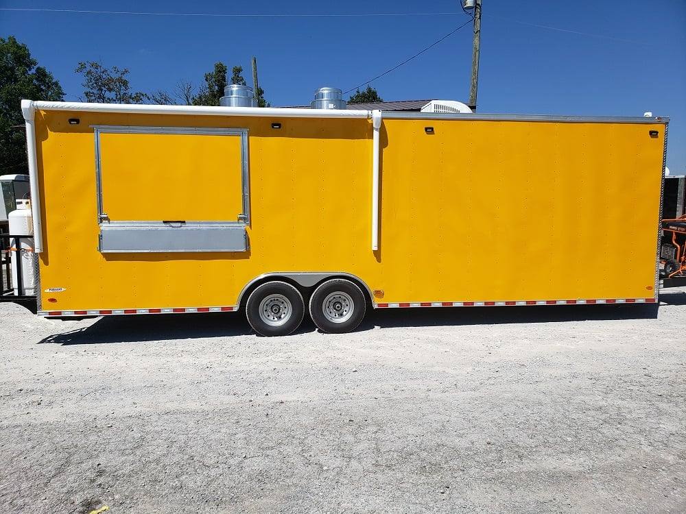 870-8.5-x-28-yellow-food-concession-trailer-with-appliances-30.jpg 8.5' x 28' Yellow Food Concession Trailer With Appliances