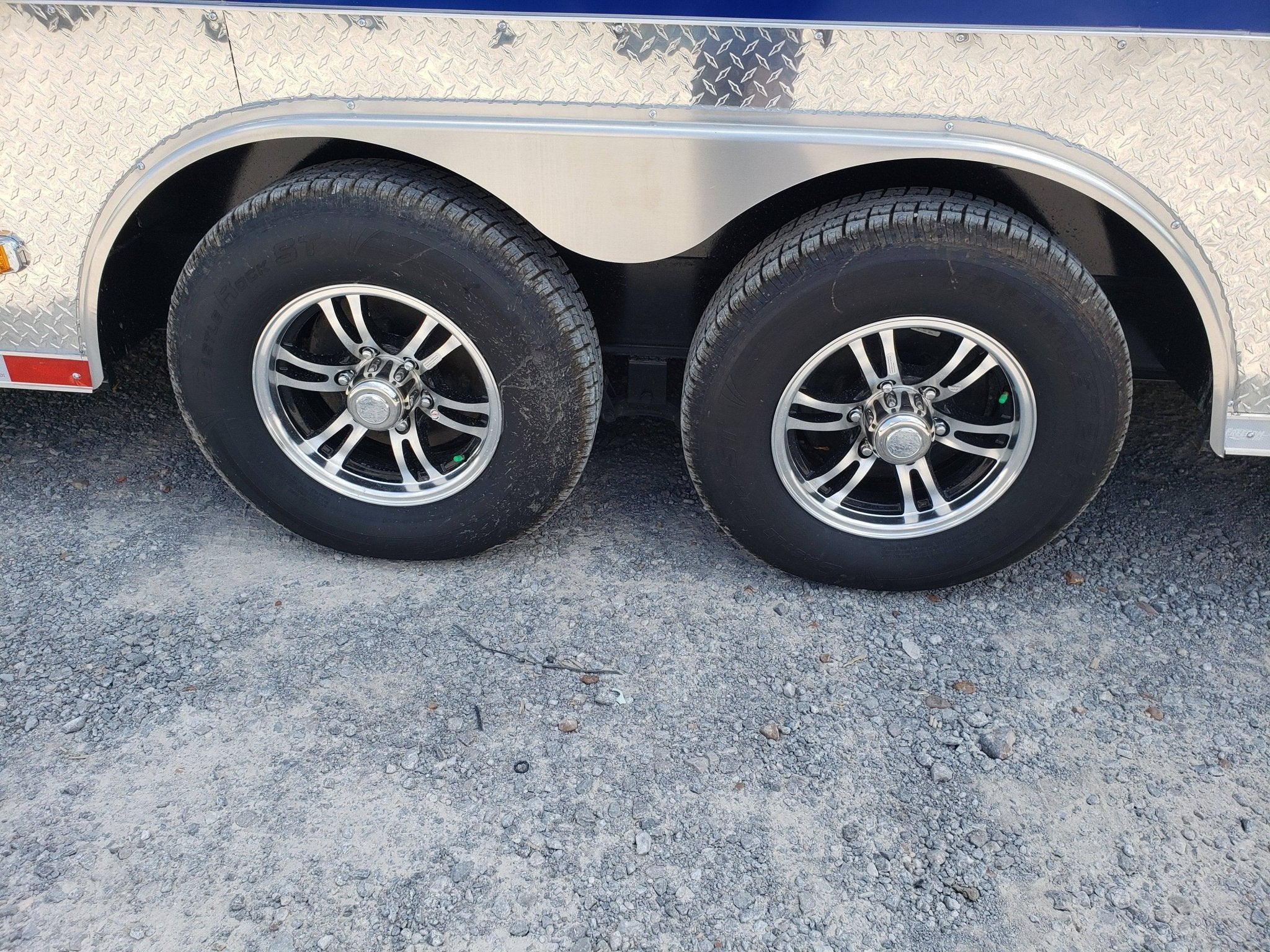 872-8.5-x-30-black-and-cobalt-blue-bbq-porch-concession-trailer-14.jpg 8.5' x 30' Black and Cobalt Blue BBQ Porch Concession Trailer