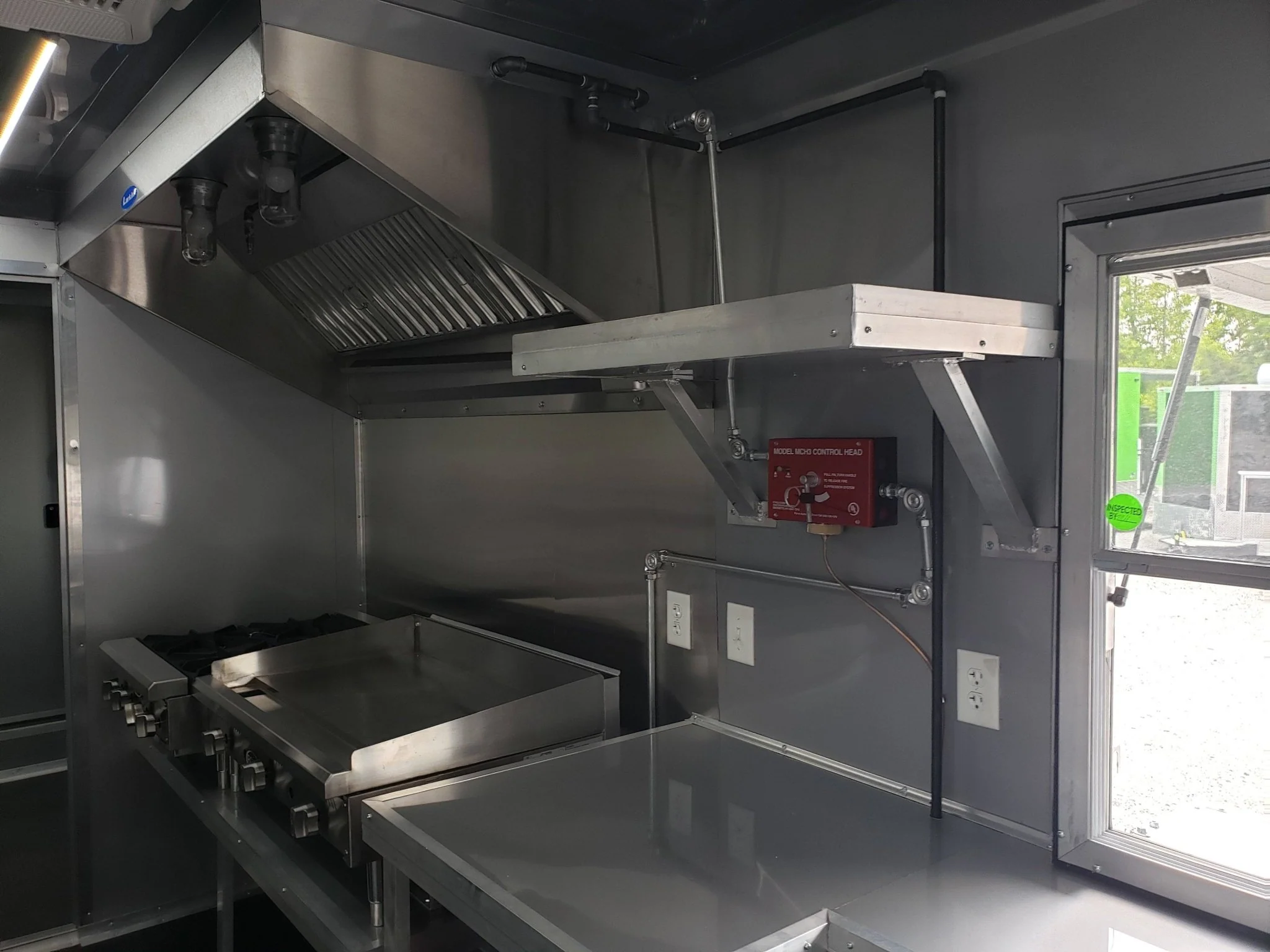 872-8.5-x-30-black-and-cobalt-blue-bbq-porch-concession-trailer-15.webp 8.5' x 30' Black and Cobalt Blue BBQ Porch Concession Trailer