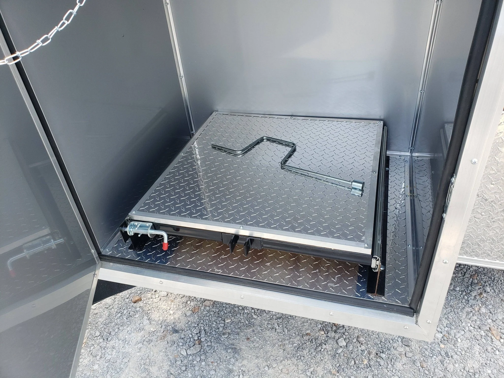 872-8.5-x-30-black-and-cobalt-blue-bbq-porch-concession-trailer-23.webp 8.5' x 30' Black and Cobalt Blue BBQ Porch Concession Trailer